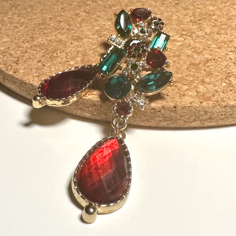 Dangling Gemstone Earrings
